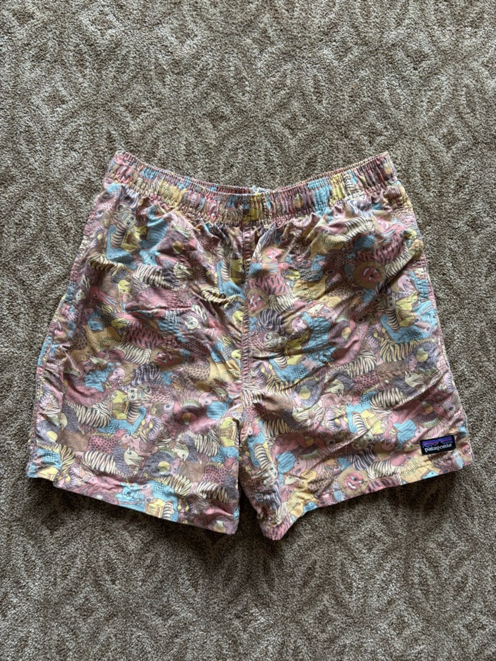 Patagonia baggies Pastel Animal Print Swim Shorts